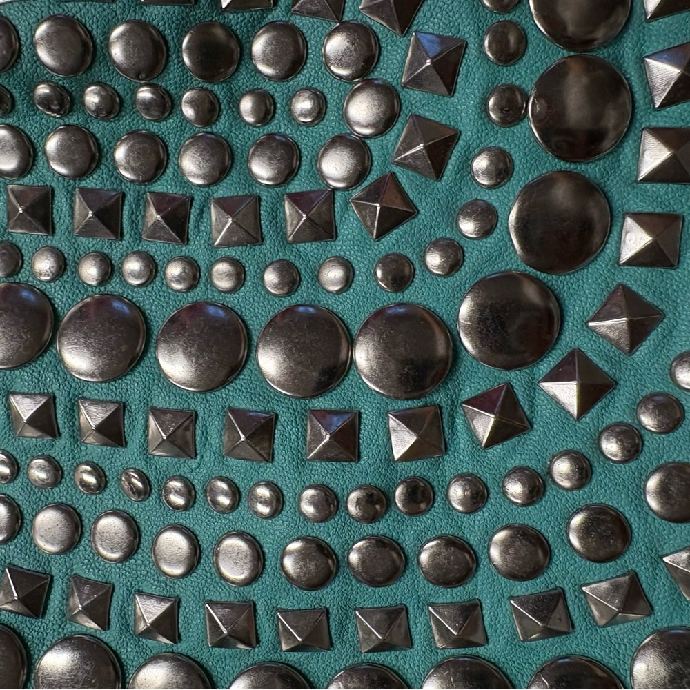 Blue‎ Studded Crossbody Purse - Picture 6 of 8